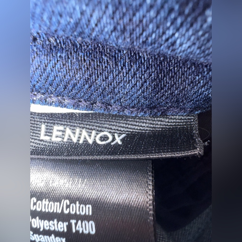 PAIGE Lennox Slim Fit Jeans Mens 34 Dark Wash Stretch Denim - Picture 8 of 8